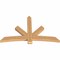 Ekena Millwork Alberta Smooth Timber Gable Bracket, Western Red Cedar, 72"W x 45"H x 3 1/2"D x 5 1/2"F, 15/12 Pitch GBW072X45X0406ALB00SWR - alternate 5